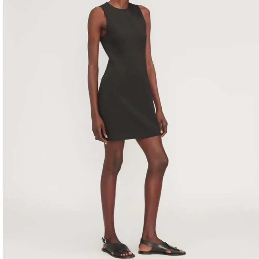 Everlane Mini Dress Women's XL Black Cotton Modal Sleeveless NWT